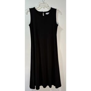 Susan Graver women’s black sleeveless dress with pockets size XS. #40-1007